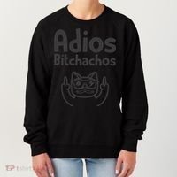 Cat Adios Bitchachos Cinco De Mayo Middle Finger Women's Sweatshirt thumb 0