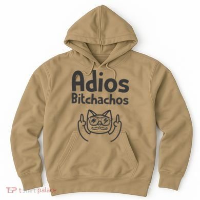 Cat Adios Bitchachos Cinco De Mayo Middle Finger Hoodie