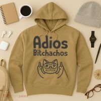 Cat Adios Bitchachos Cinco De Mayo Middle Finger Hoodie thumb 3