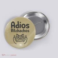 Cat Adios Bitchachos Cinco De Mayo Middle Finger Button thumb 0