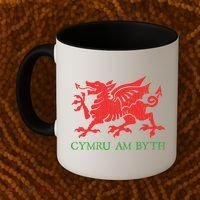 Cymru Am Byth Welsh Rugby Dragon Wales Player Pride Funny Gift Coffee Mug thumb 2