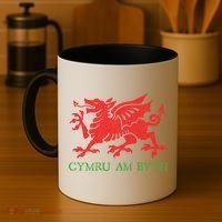 Cymru Am Byth Welsh Rugby Dragon Wales Player Pride Funny Gift Coffee Mug thumb 4