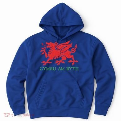 Cymru Am Byth Welsh Rugby Dragon Wales Player Pride Funny Gift Hoodie