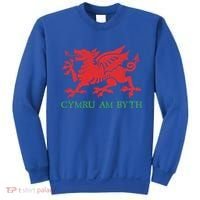Cymru Am Byth Welsh Rugby Dragon Wales Player Pride Funny Gift Sweatshirt thumb 0