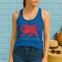 Cymru Am Byth Welsh Rugby Dragon Wales Player Pride Funny Gift Women's Tank Top thumb 2