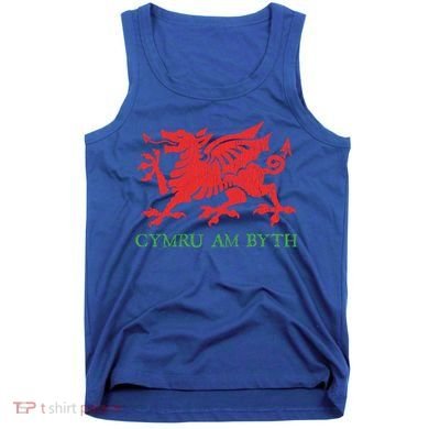 Cymru Am Byth Welsh Rugby Dragon Wales Player Pride Funny Gift Tank Top
