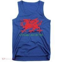 Cymru Am Byth Welsh Rugby Dragon Wales Player Pride Funny Gift Tank Top thumb 0