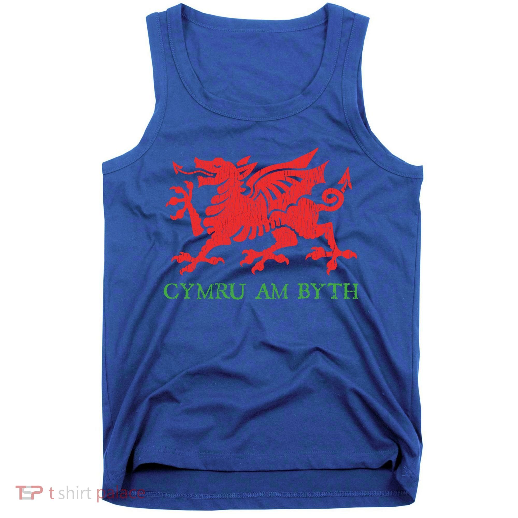 Cymru Am Byth Welsh Rugby Dragon Wales Player Pride Funny Gift Tank Top