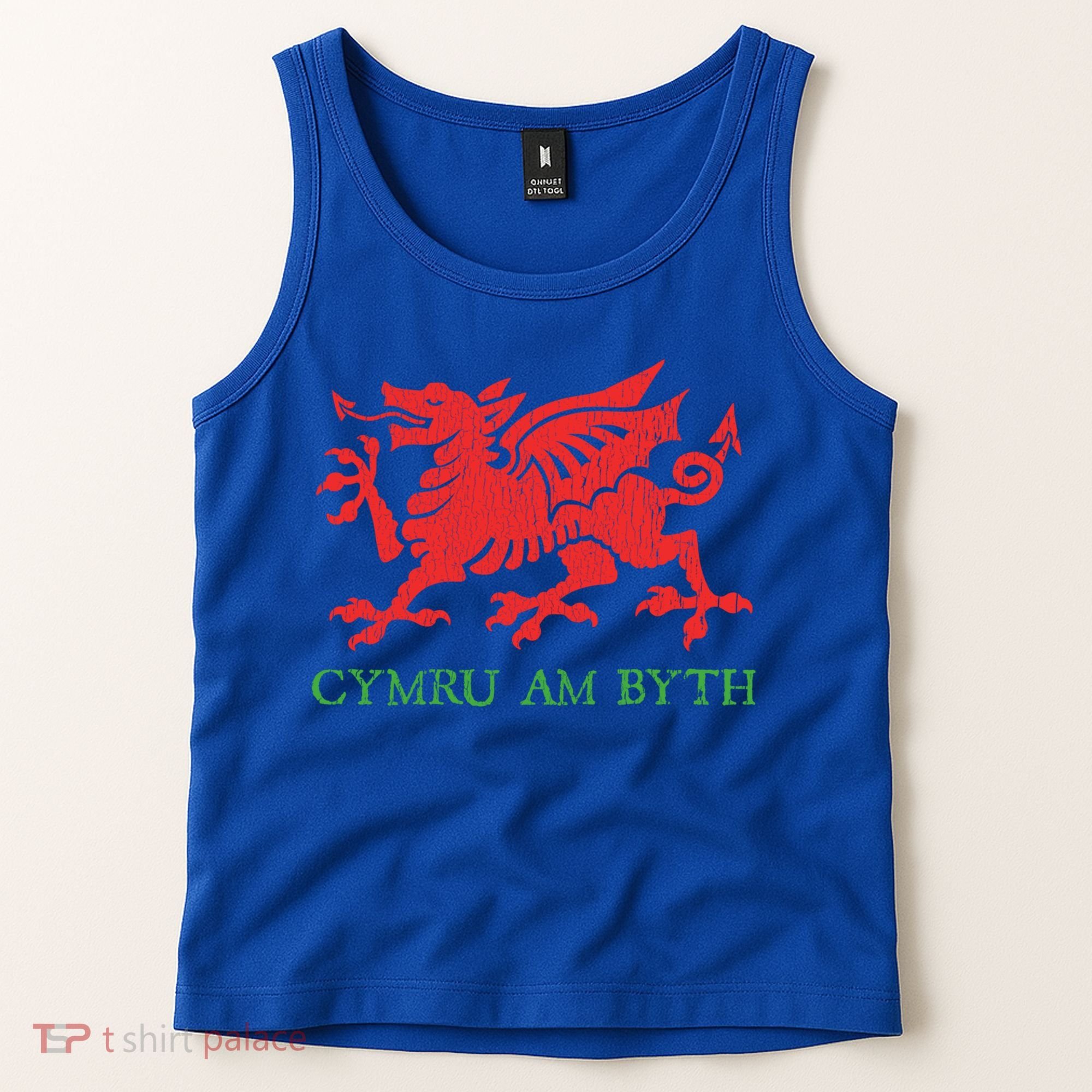 Cymru Am Byth Welsh Rugby Dragon Wales Player Pride Funny Gift Tank Top