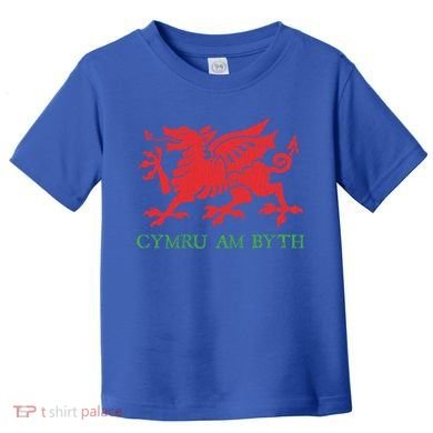 Cymru Am Byth Welsh Rugby Dragon Wales Player Pride Funny Gift Toddler T-Shirt