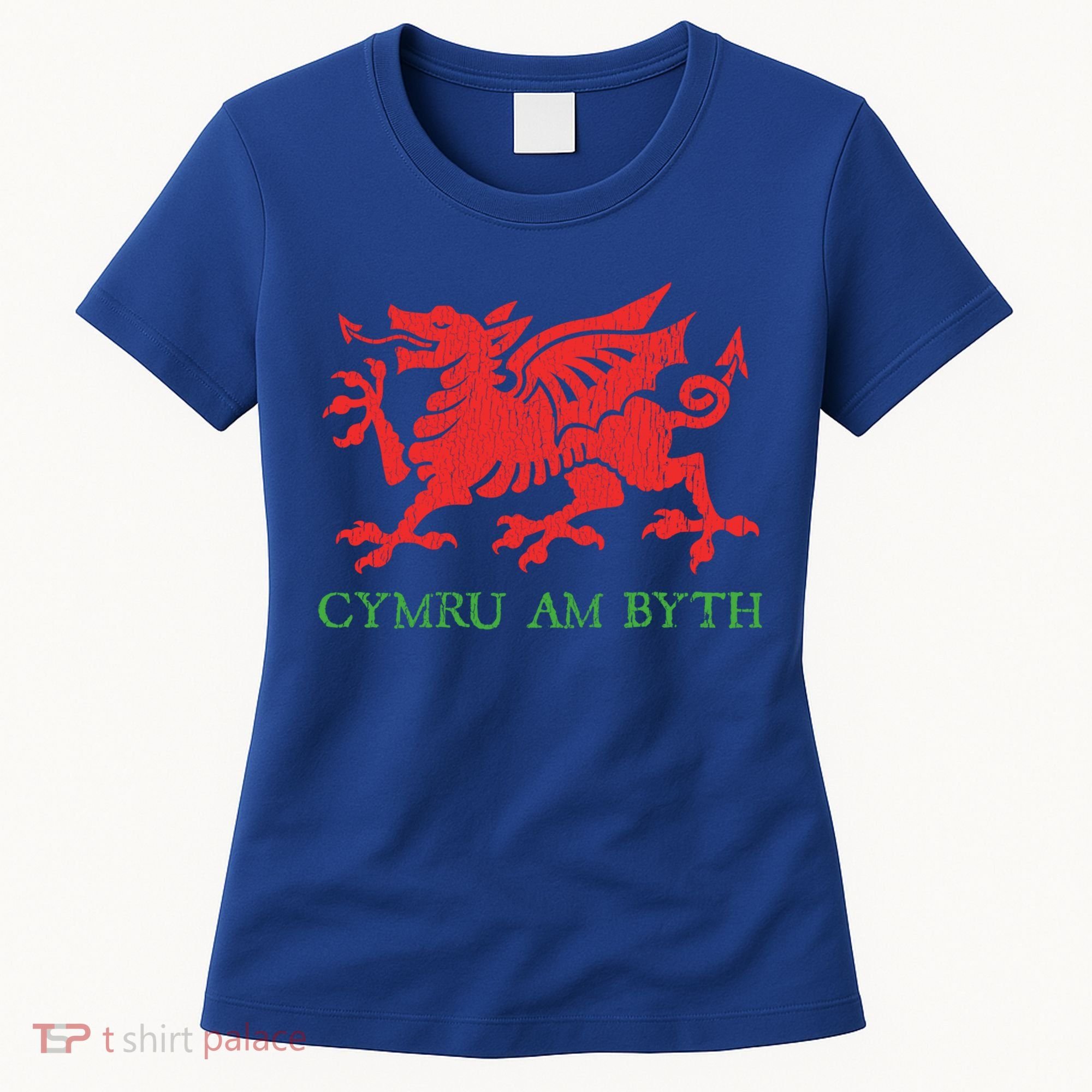 Cymru Am Byth Welsh Rugby Dragon Wales Player Pride Funny Gift Women's T-Shirt