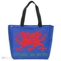Cymru Am Byth Welsh Rugby Dragon Wales Player Pride Funny Gift Tote Bag thumb 0