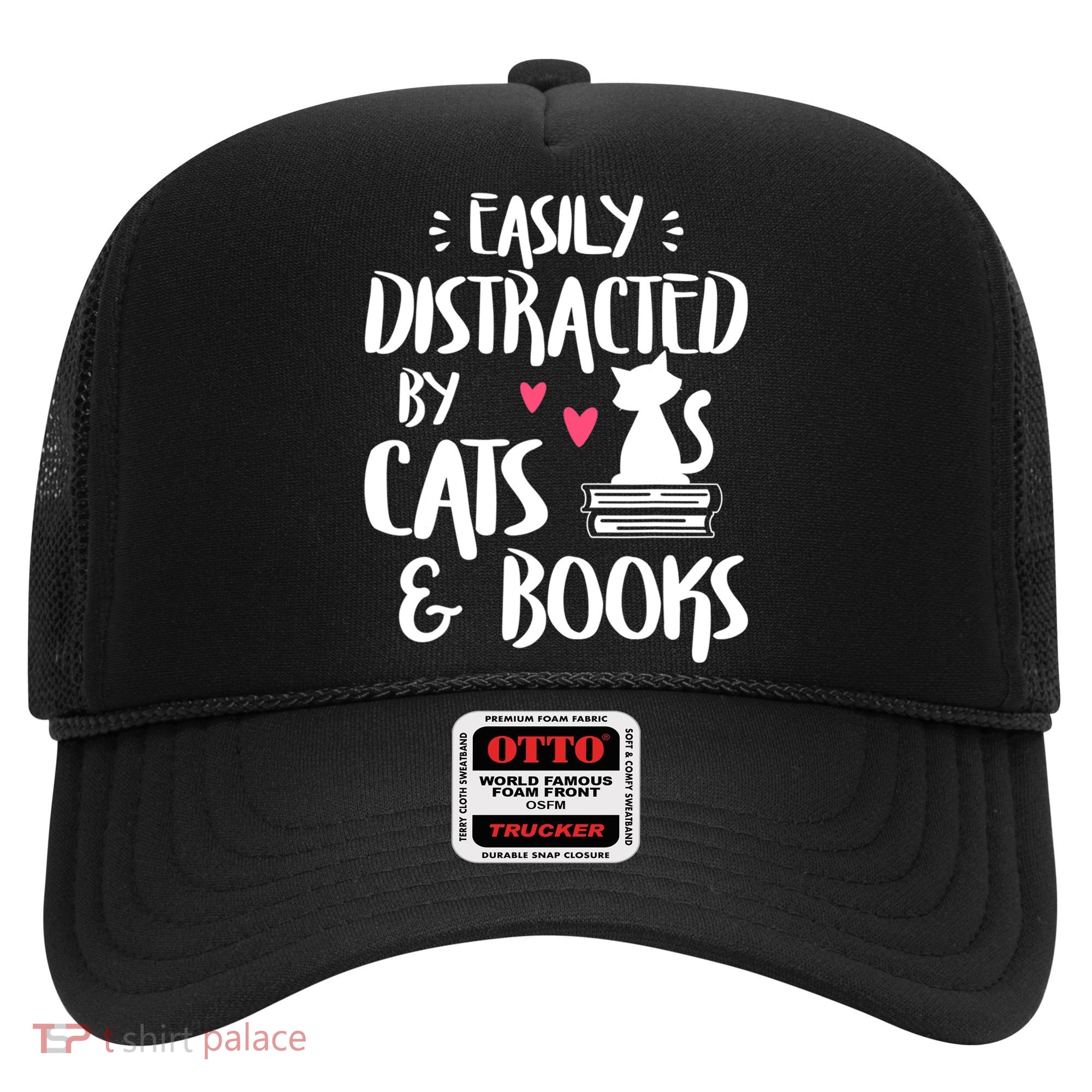 Cat And Book Lover Funny Easily Distracted By Cats And Books Meaningful Gift Hat