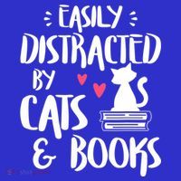 Cat And Book Lover Funny Easily Distracted By Cats And Books Meaningful Gift T-Shirt thumb 7
