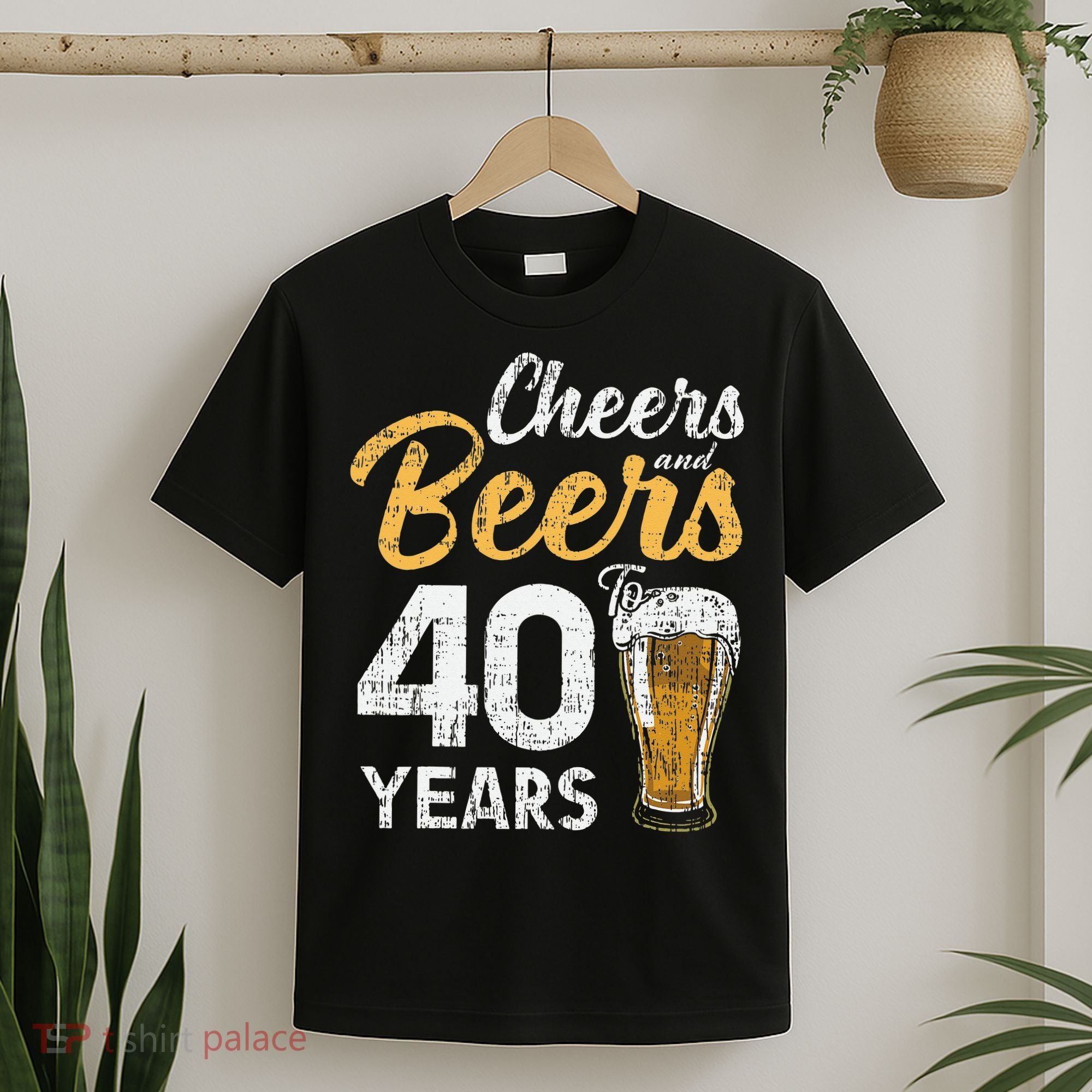 Cheers and Beers to 40 Years Birthday Beer Lover Party T-Shirt