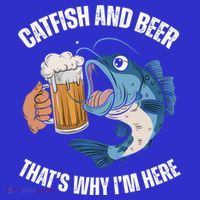 Catfish And Beer ThatS Why IM Here Catfish Fishing Cool Gift Women's T-Shirt thumb 6