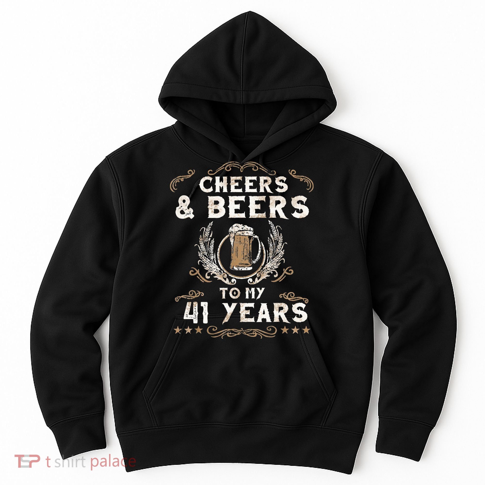 Cheers and Beers to 41 Years 41st Birthday Anniversary  Hoodie