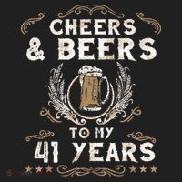 Cheers and Beers to 41 Years 41st Birthday Anniversary  40oz Vacuum Insulated Stainless Steel Travel Tumbler thumb 4