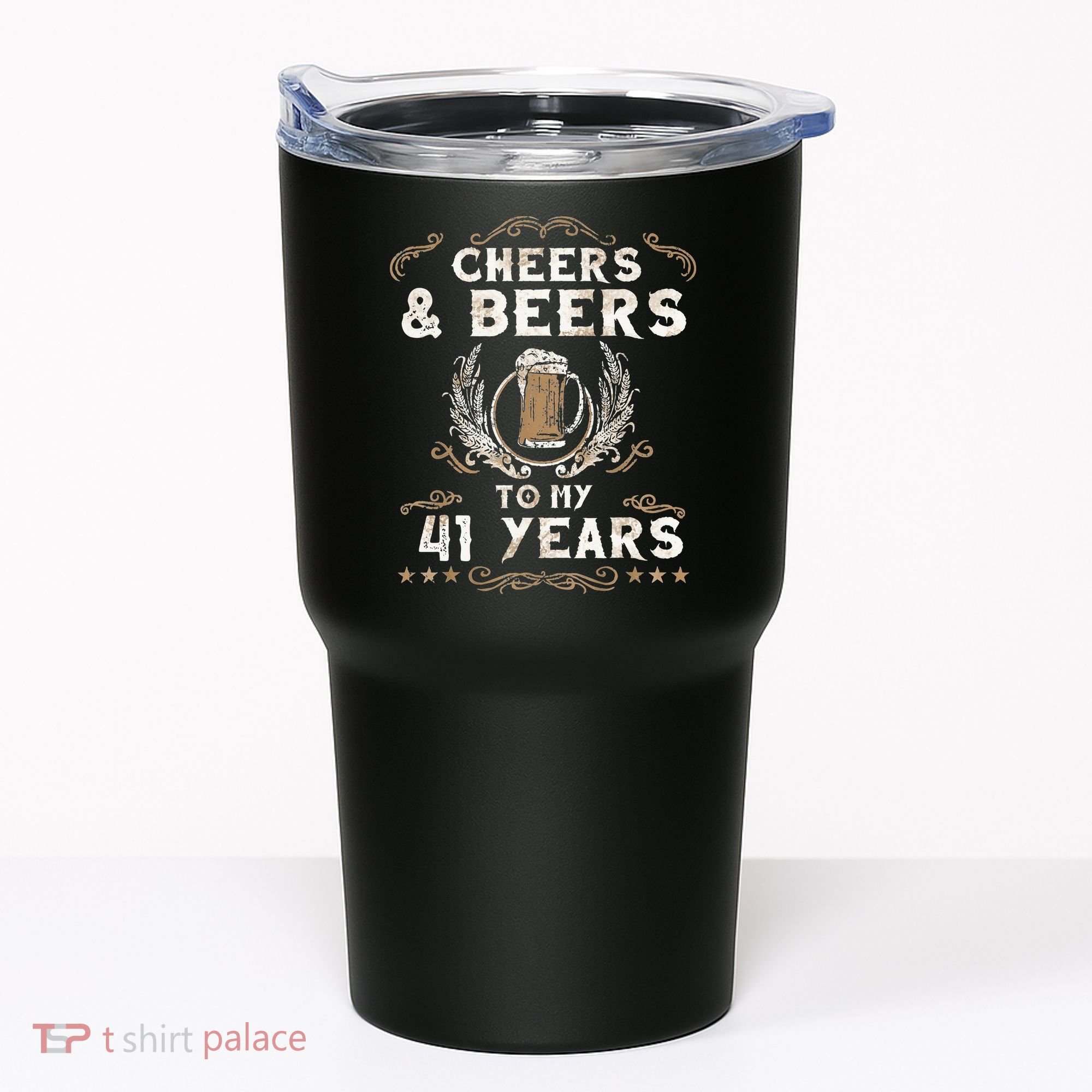Cheers and Beers to 41 Years 41st Birthday Anniversary  Tumbler