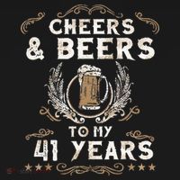 Cheers and Beers to 41 Years 41st Birthday Anniversary  Women's T-Shirt thumb 6