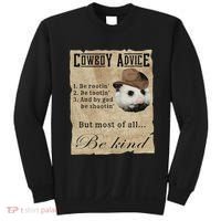 Cowboy Advice Be Rootin Be Tootin And By God Be Shootin Sweatshirt thumb 0