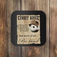 Cowboy Advice Be Rootin Be Tootin And By God Be Shootin Coaster thumb 0