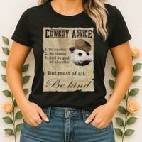 Cowboy Advice Be Rootin Be Tootin And By God Be Shootin Women's T-Shirt thumb 2