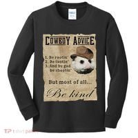 Cowboy Advice Be Rootin Be Tootin And By God Be Shootin Kids Long Sleeve Shirt thumb 0