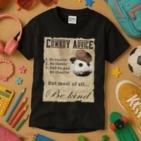 Cowboy Advice Be Rootin Be Tootin And By God Be Shootin Kids T-Shirt thumb 3