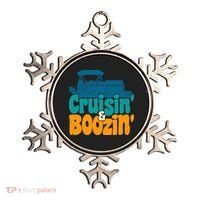 Cruisin' and Boozin' Party Pontoon Boat Booze Captain Ornament thumb 0