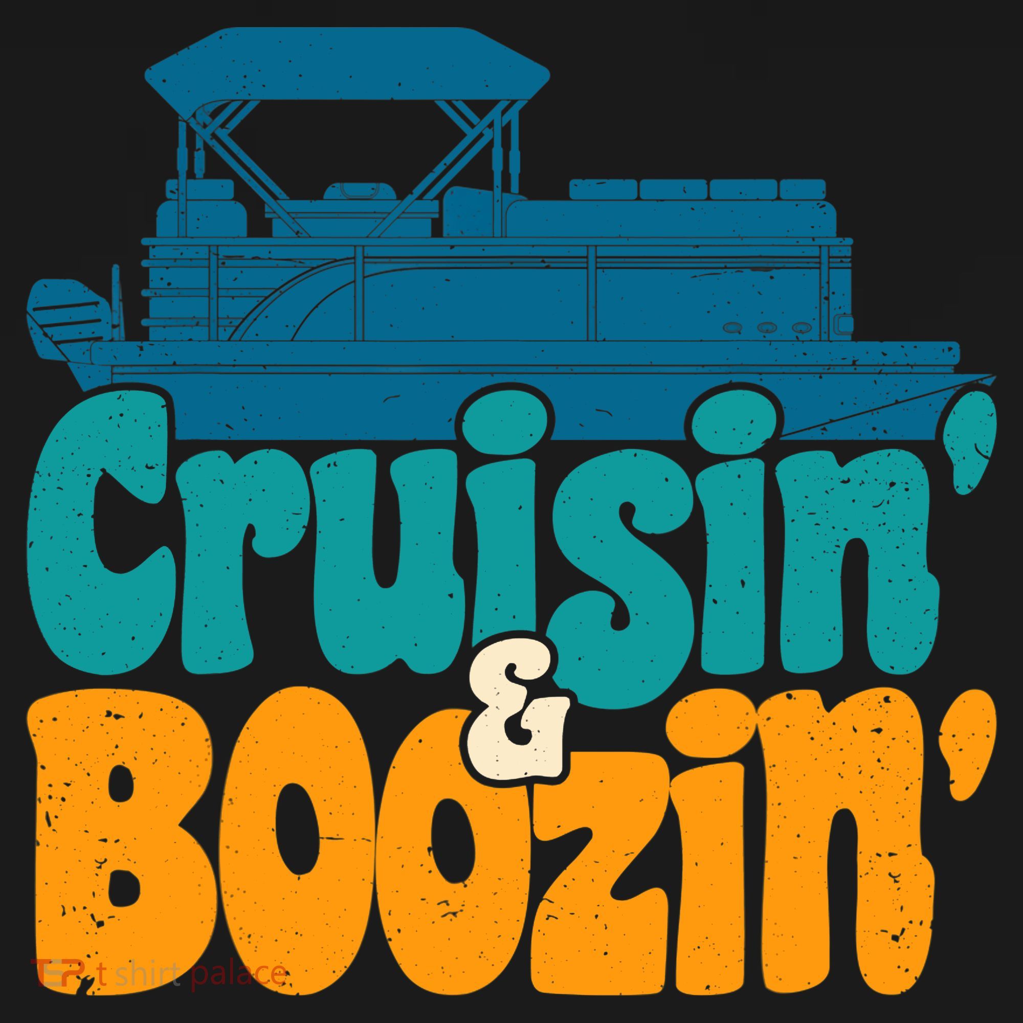 Cruisin' and Boozin' Party Pontoon Boat Booze Captain Ornament