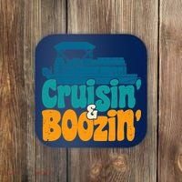 Cruisin' and Boozin' Party Pontoon Boat Booze Captain Coaster thumb 0