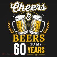 Cheers And Beers To My 60 Years 60th Birthday Women's Hoodie thumb 2