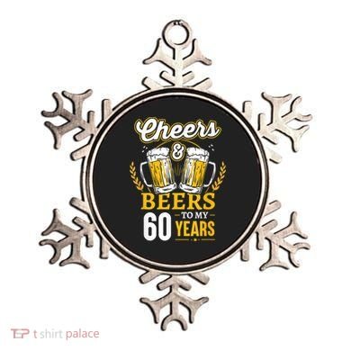 Cheers And Beers To My 60 Years 60th Birthday Ornament