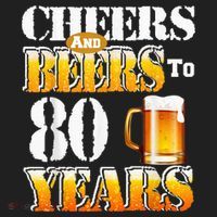 Cheers And Beers To 80 Years Funny 80th Birthday Beer Lover Beanie thumb 2