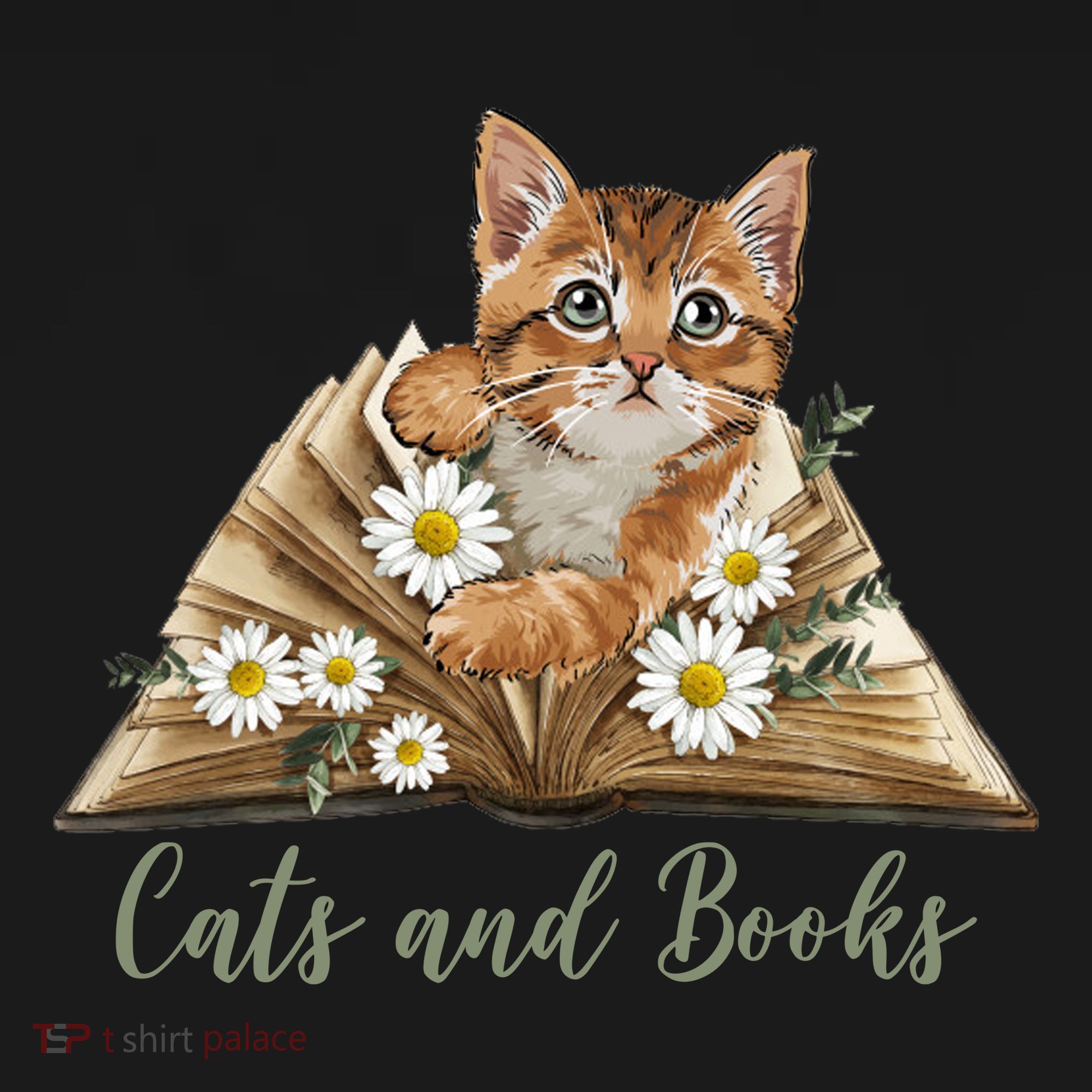 Cats And Books Floral Cute Apron