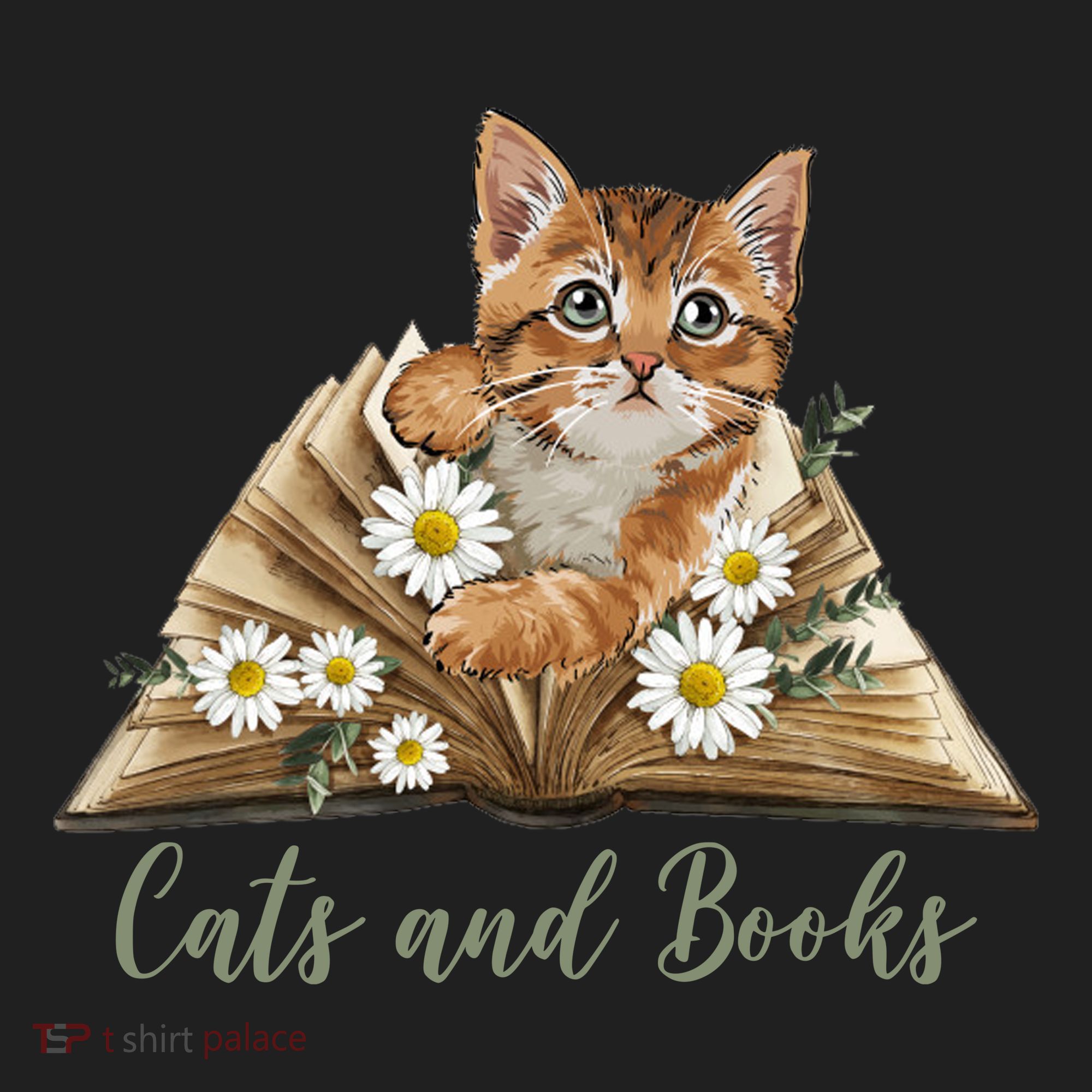 Cats And Books Floral Cute Beanie
