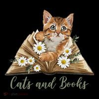 Cats And Books Floral Cute Women's Hoodie thumb 2