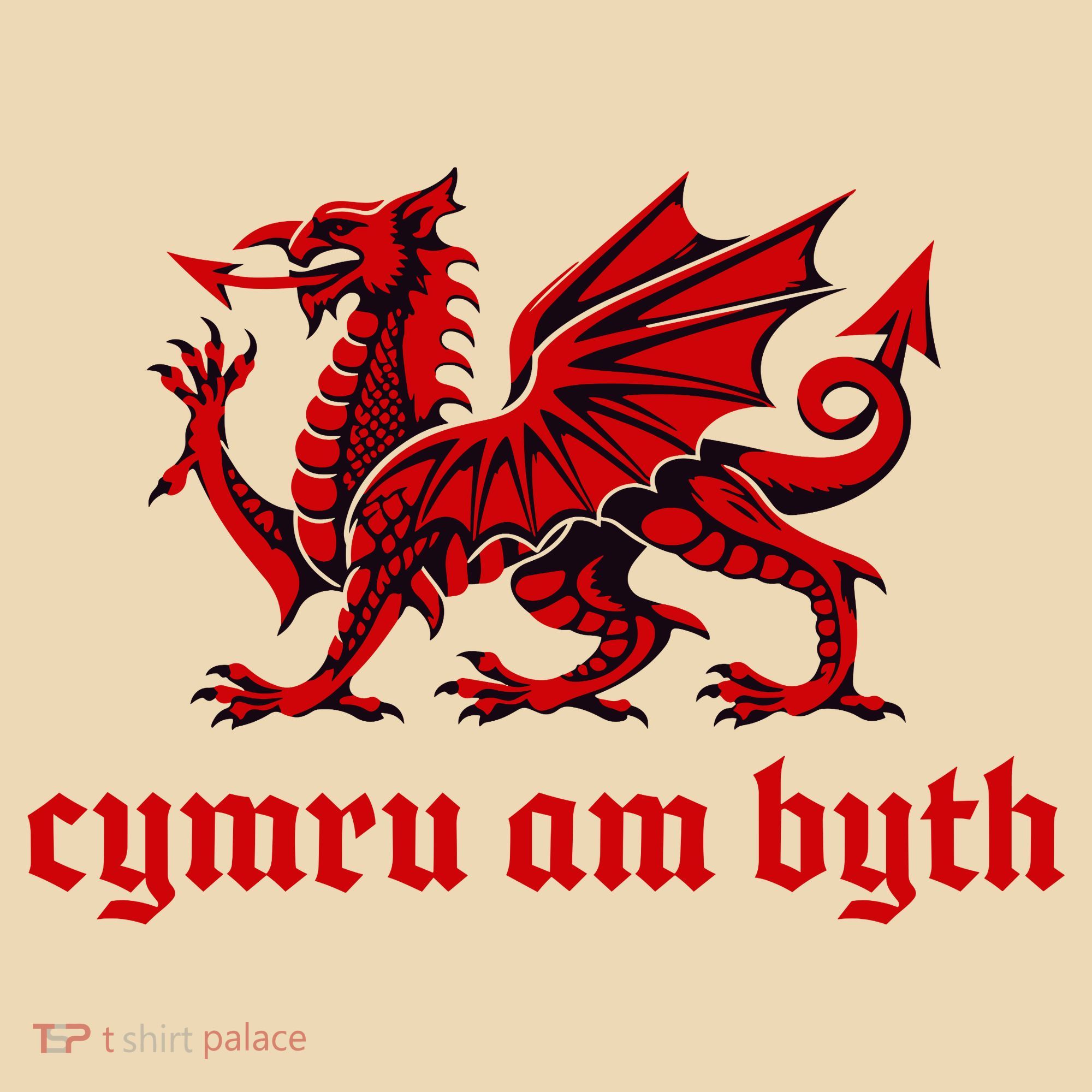 Cymru am byth Wales Red Welsh Dragon Cymraeg Flag Tote Bag