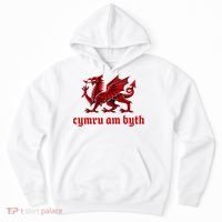 Cymru am byth Wales Red Welsh Dragon Cymraeg Flag Hoodie thumb 0