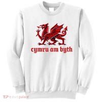 Cymru am byth Wales Red Welsh Dragon Cymraeg Flag Sweatshirt thumb 0