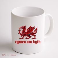 Cymru am byth Wales Red Welsh Dragon Cymraeg Flag Coffee Mug thumb 1