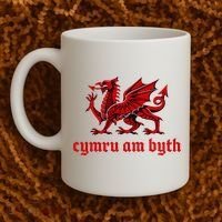 Cymru am byth Wales Red Welsh Dragon Cymraeg Flag Coffee Mug thumb 2