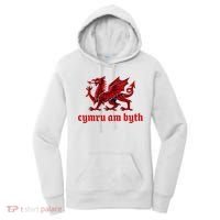 Cymru am byth Wales Red Welsh Dragon Cymraeg Flag Women's Hoodie thumb 0