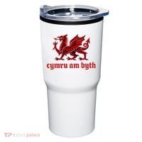Cymru am byth Wales Red Welsh Dragon Cymraeg Flag Tumbler thumb 0