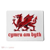 Cymru am byth Wales Red Welsh Dragon Cymraeg Flag Mousepad thumb 0
