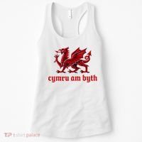 Cymru am byth Wales Red Welsh Dragon Cymraeg Flag Women's Tank Top thumb 0