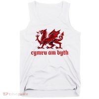 Cymru am byth Wales Red Welsh Dragon Cymraeg Flag Tank Top thumb 0