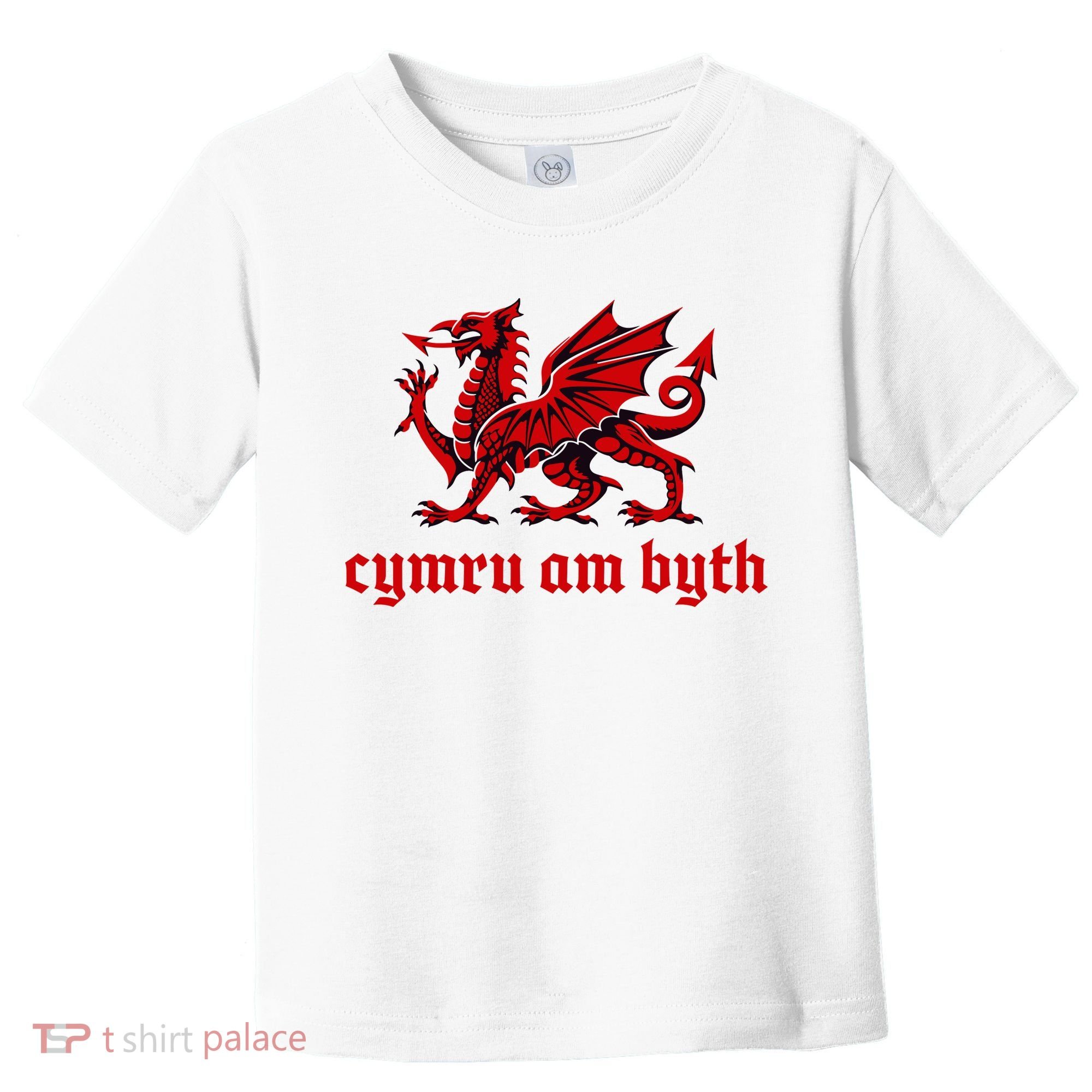 Cymru am byth Wales Red Welsh Dragon Cymraeg Flag Toddler T-Shirt