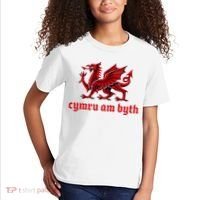 Cymru am byth Wales Red Welsh Dragon Cymraeg Flag Kids T-Shirt thumb 2